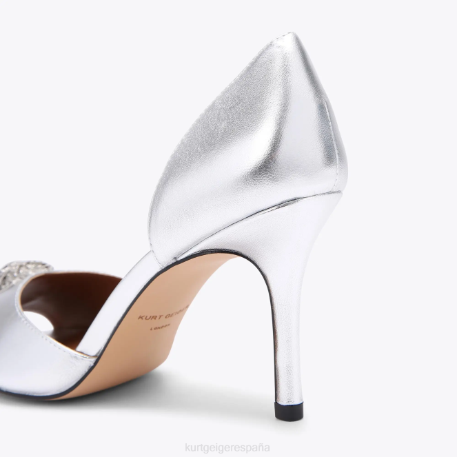 Kurt Geiger mujer londres kensington d\orsay 2LPR345 | calzados plata